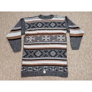 Vintage Dana Scott Sweater Womens Medium Fair Isle Fall Collection Pullover